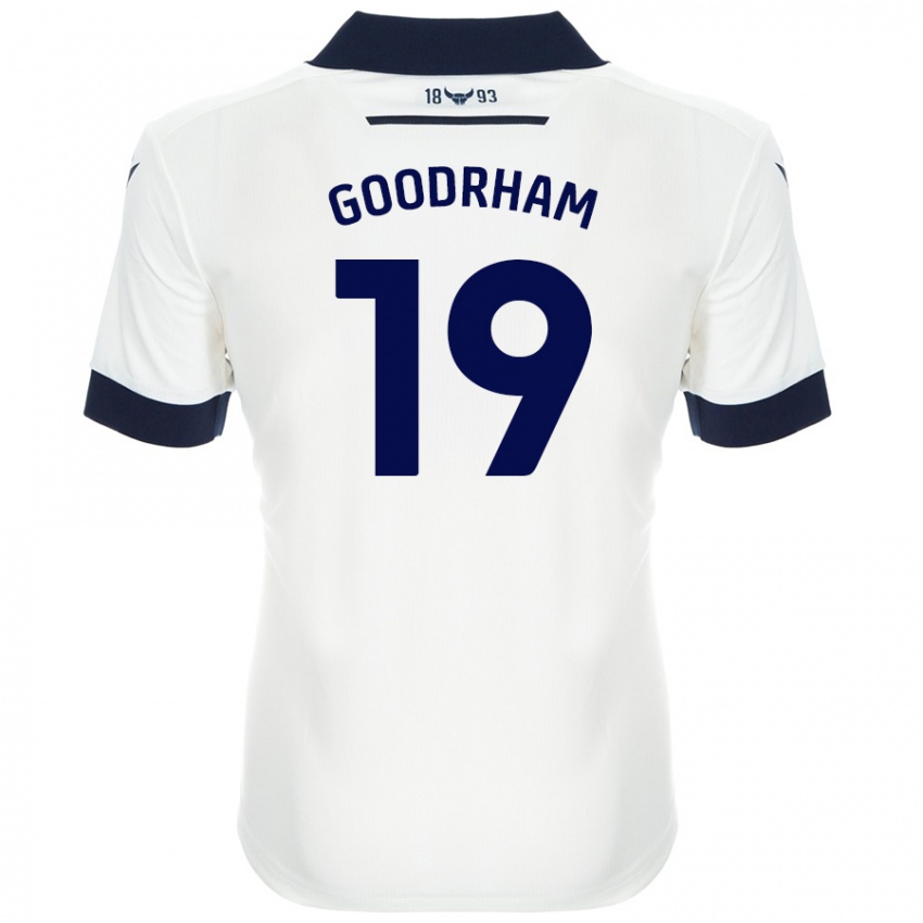 Hombre Camiseta Tyler Goodrham #19 Blanco Azul Marino 2ª Equipación 2024/25 La Camisa México