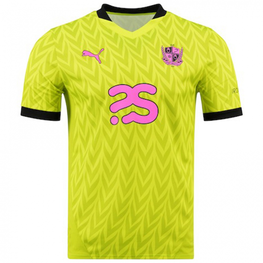 Hombre Camiseta Louis Francis #0 Verde Fluorescente 2ª Equipación 2024/25 La Camisa México