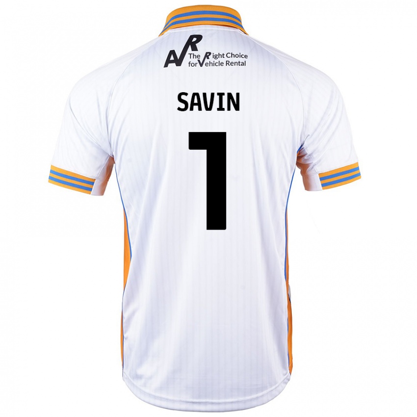 Hombre Camiseta Toby Savin #1 Blanco 2ª Equipación 2024/25 La Camisa México