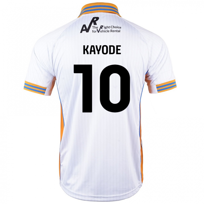 Hombre Camiseta Joshua Kayode #10 Blanco 2ª Equipación 2024/25 La Camisa México