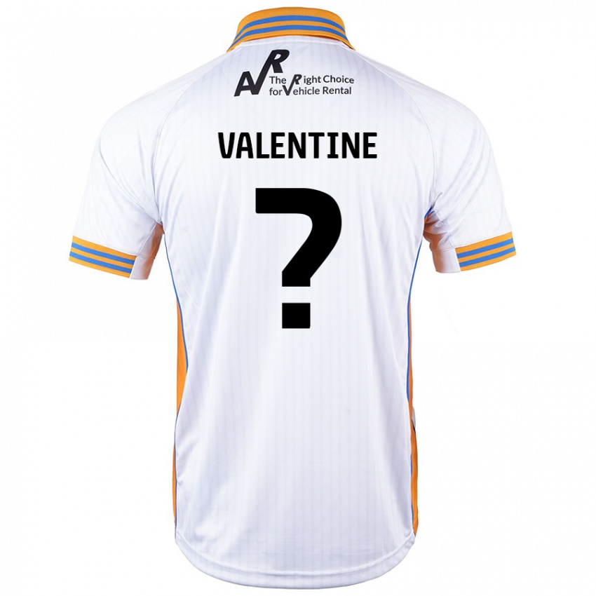 Hombre Camiseta Jayden Valentine #0 Blanco 2ª Equipación 2024/25 La Camisa México