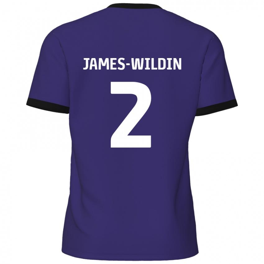 Hombre Camiseta Luther James-Wildin #2 Púrpura 2ª Equipación 2024/25 La Camisa México