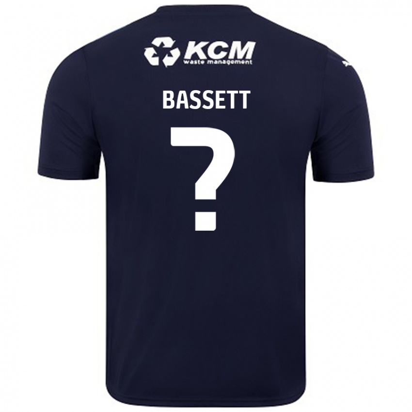 Hombre Camiseta Bassett #0 Azul Marino 2ª Equipación 2024/25 La Camisa México