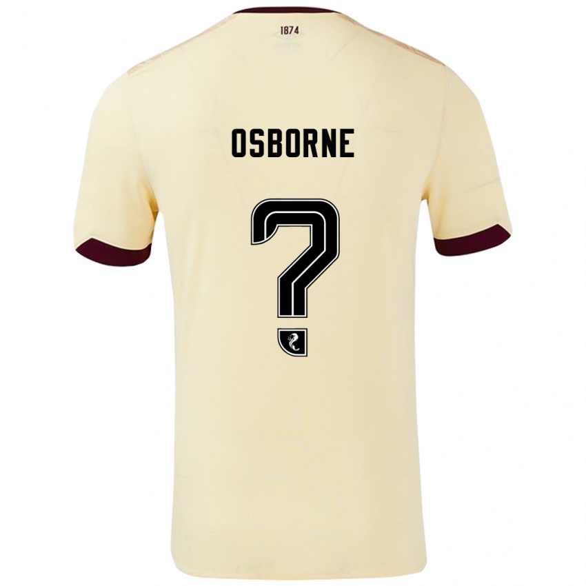 Hombre Camiseta Alfie Osborne #0 Crema Burdeos 2ª Equipación 2024/25 La Camisa México