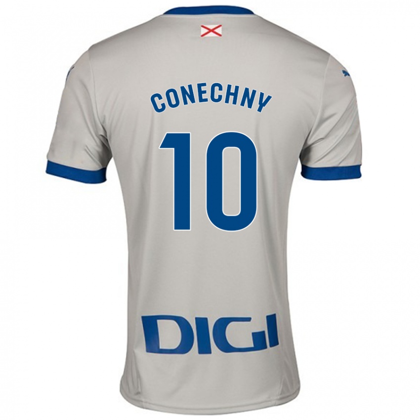 Hombre Camiseta Tomás Conechny #10 Gris Claro 2ª Equipación 2024/25 La Camisa México