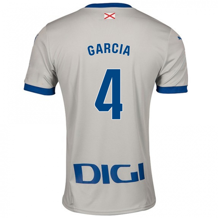 Hombre Camiseta Pichi García #4 Gris Claro 2ª Equipación 2024/25 La Camisa México