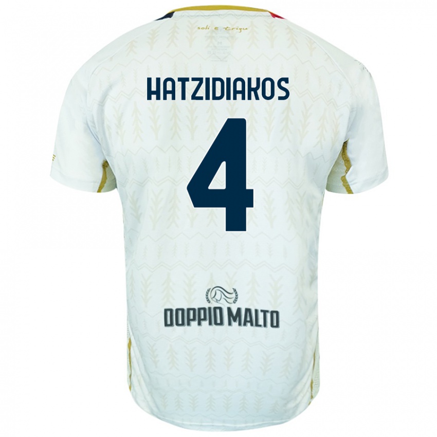 Hombre Camiseta Pantelis Hatzidiakos #4 Blanco 2ª Equipación 2024/25 La Camisa México