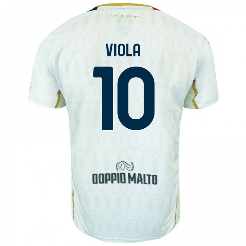 Hombre Camiseta Nicolas Viola #10 Blanco 2ª Equipación 2024/25 La Camisa México