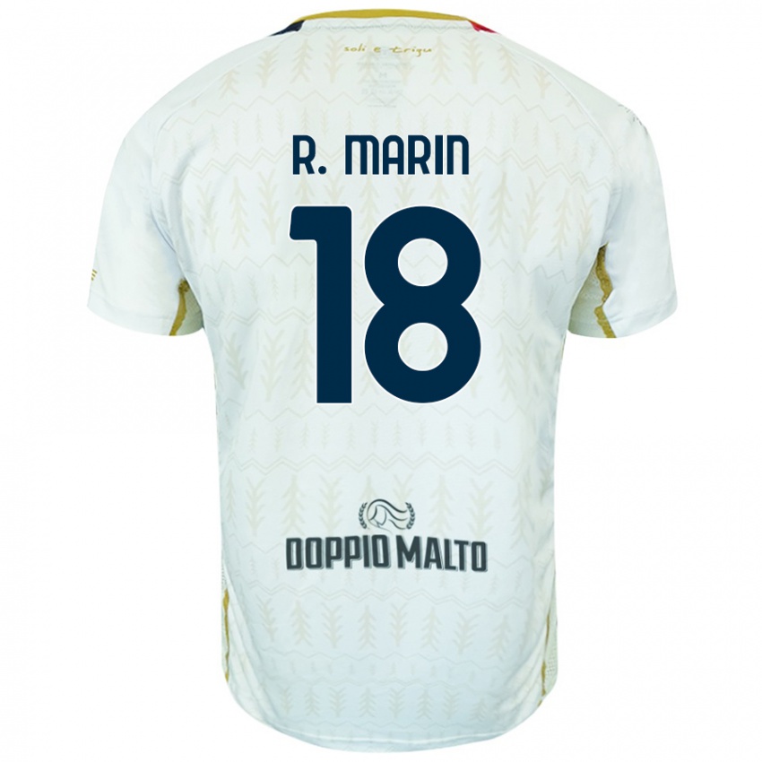 Hombre Camiseta Răzvan Marin #18 Blanco 2ª Equipación 2024/25 La Camisa México