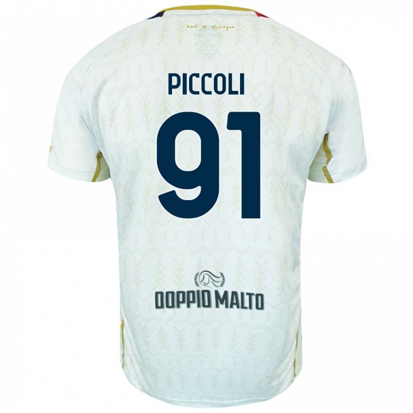 Hombre Camiseta Roberto Piccoli #91 Blanco 2ª Equipación 2024/25 La Camisa México