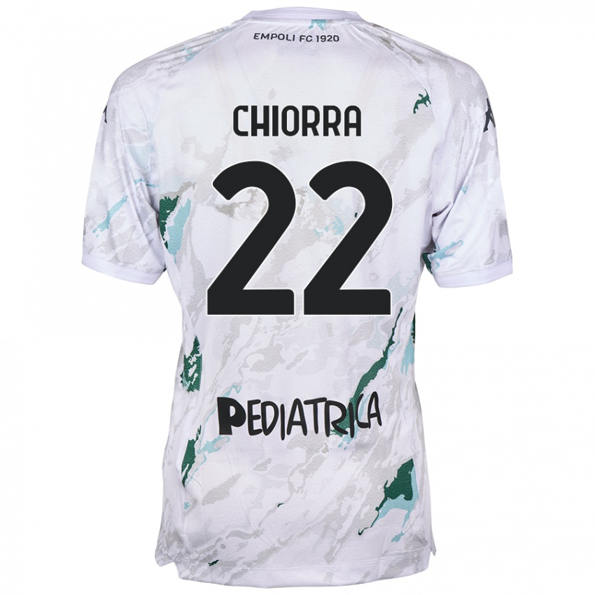 Hombre Camiseta Niccolò Chiorra #22 Gris 2ª Equipación 2024/25 La Camisa México