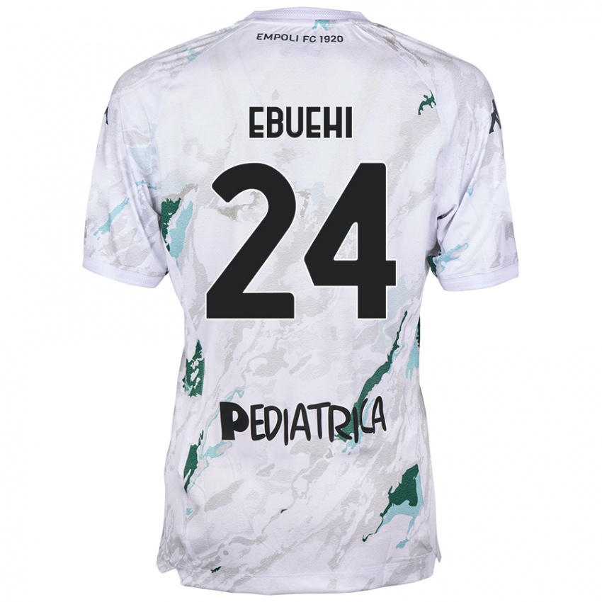 Hombre Camiseta Tyronne Ebuehi #24 Gris 2ª Equipación 2024/25 La Camisa México