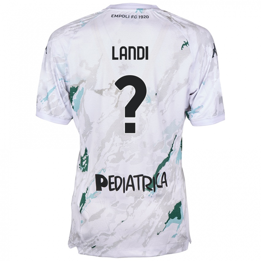 Hombre Camiseta Jacopo Landi #0 Gris 2ª Equipación 2024/25 La Camisa México