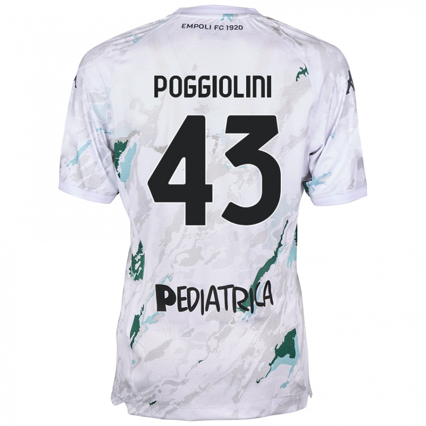 Hombre Camiseta Duccio Poggiolini #43 Gris 2ª Equipación 2024/25 La Camisa México