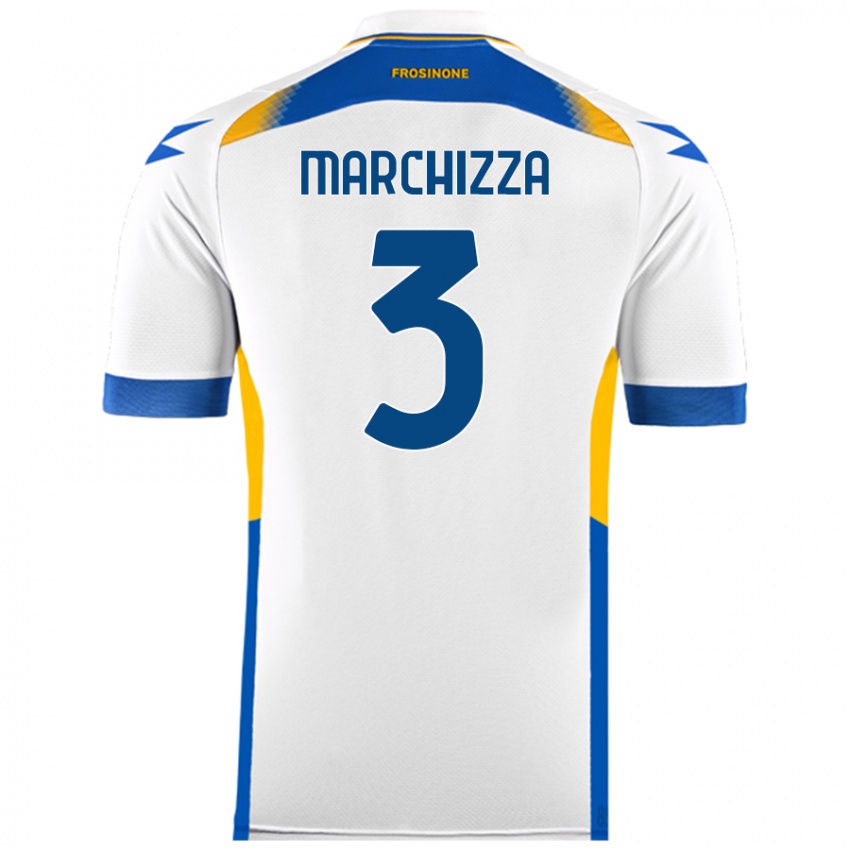 Hombre Camiseta Riccardo Marchizza #3 Blanco 2ª Equipación 2024/25 La Camisa México