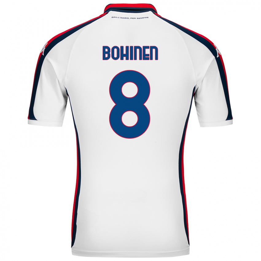 Hombre Camiseta Emil Bohinen #8 Blanco 2ª Equipación 2024/25 La Camisa México