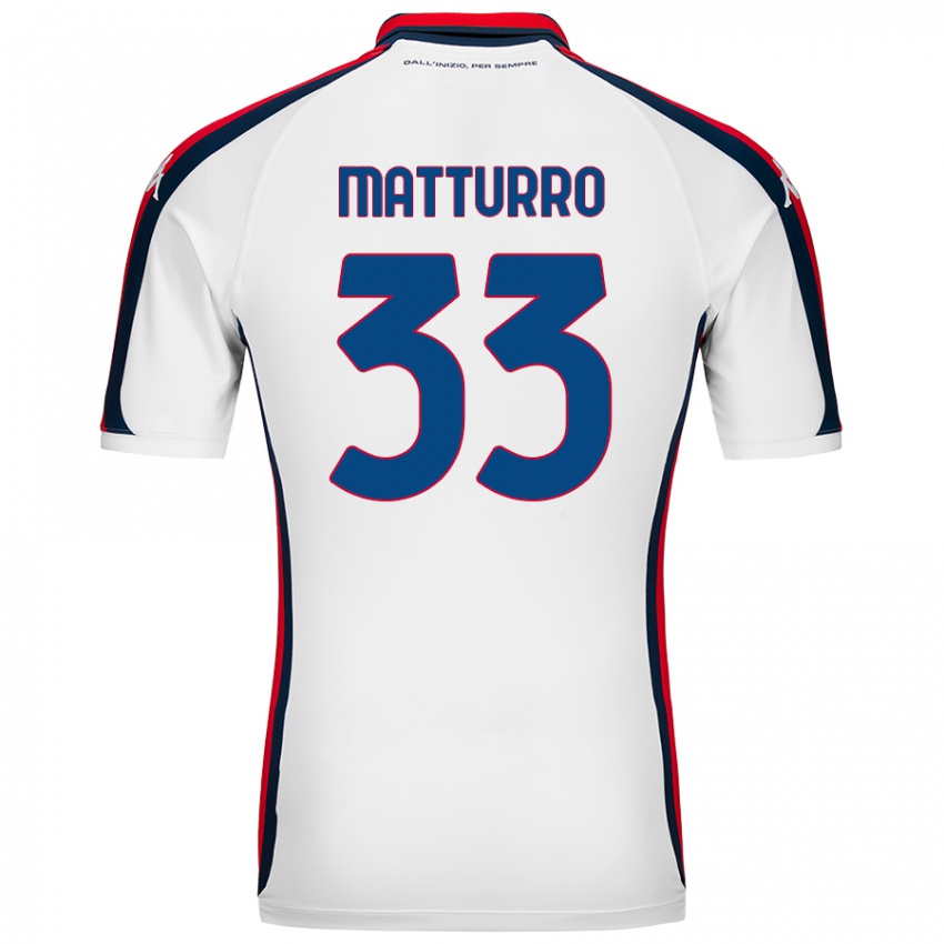 Hombre Camiseta Alan Matturro #33 Blanco 2ª Equipación 2024/25 La Camisa México