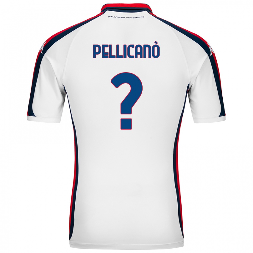 Hombre Camiseta Antonino Pellicanò #0 Blanco 2ª Equipación 2024/25 La Camisa México