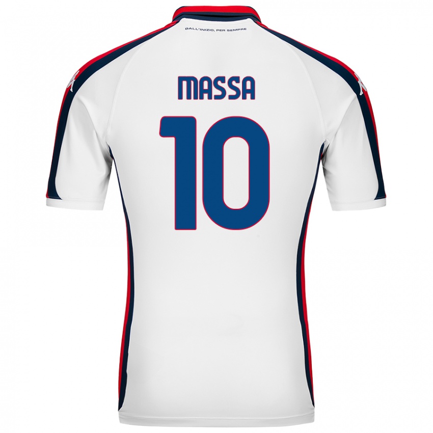 Hombre Camiseta Alessandra Massa #10 Blanco 2ª Equipación 2024/25 La Camisa México