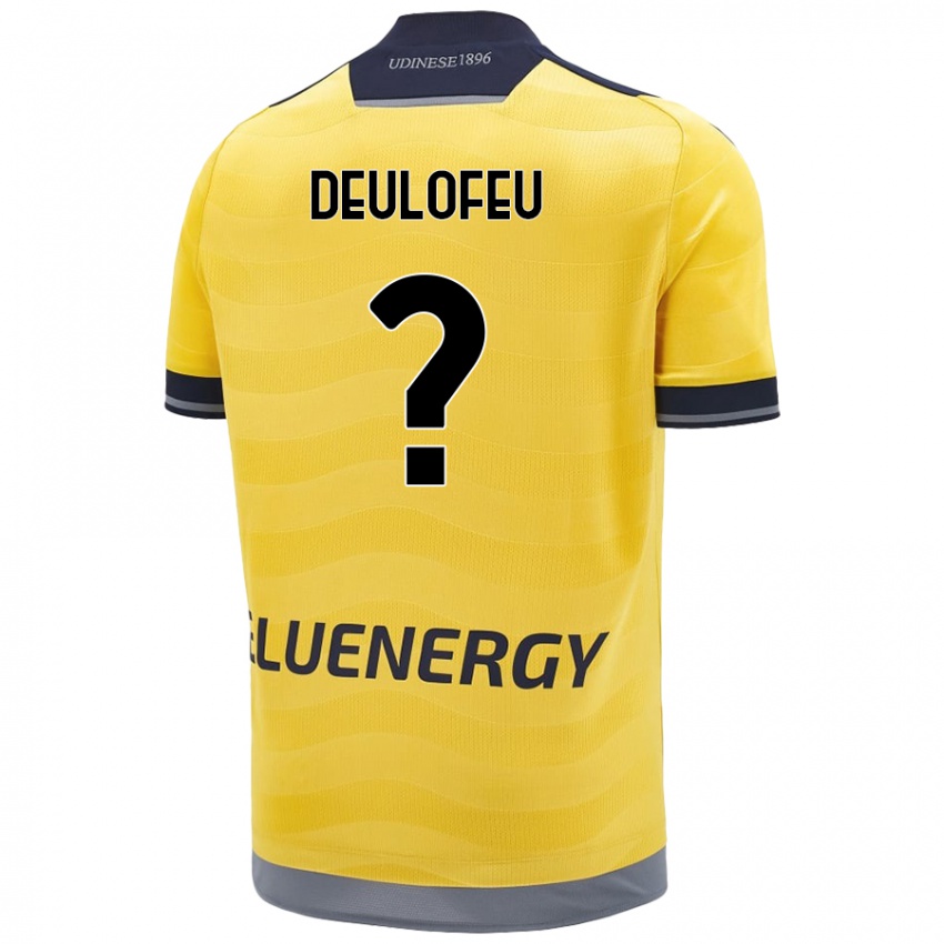 Hombre Camiseta Gerard Deulofeu #0 Dorado 2ª Equipación 2024/25 La Camisa México