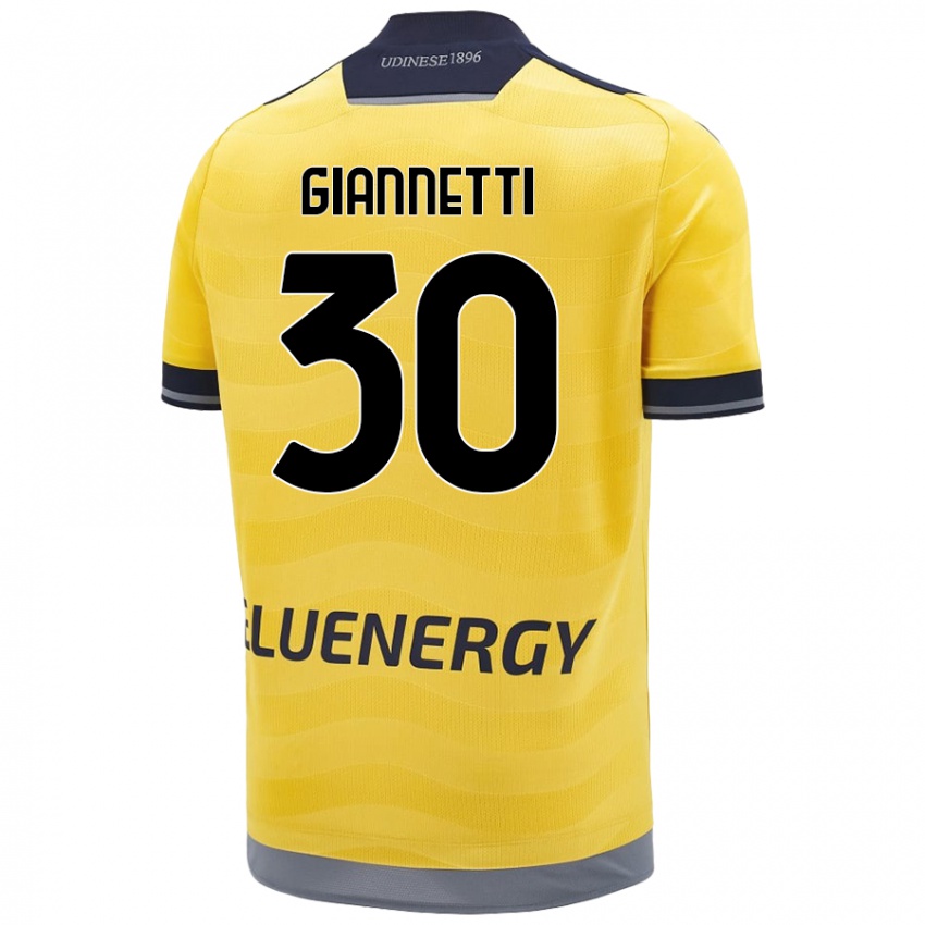 Hombre Camiseta Lautaro Giannetti #30 Dorado 2ª Equipación 2024/25 La Camisa México