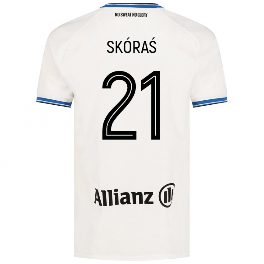 Hombre Camiseta Michal Skoras #21 Blanco 2ª Equipación 2024/25 La Camisa México