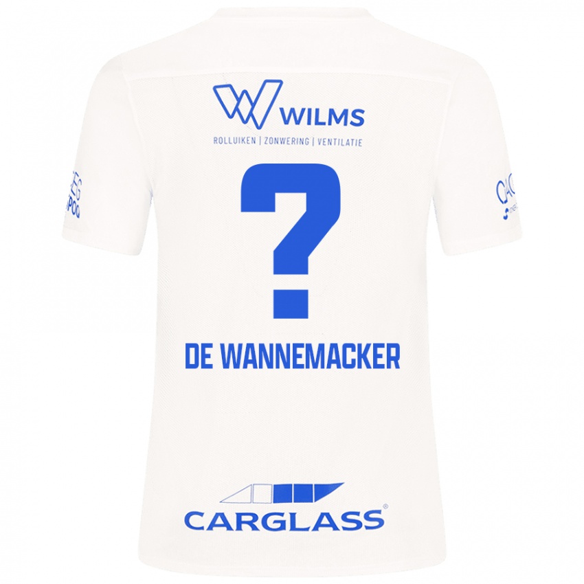 Hombre Camiseta August De Wannemacker #0 Blanco 2ª Equipación 2024/25 La Camisa México