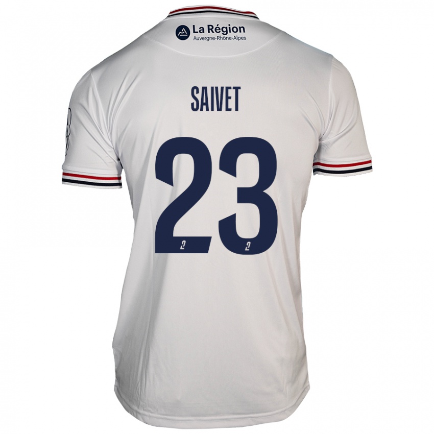 Hombre Camiseta Henri Saivet #23 Blanco 2ª Equipación 2024/25 La Camisa México