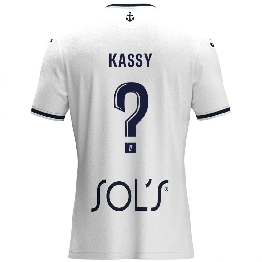 Hombre Camiseta Berni Kassy #0 Blanco Azul Oscuro 2ª Equipación 2024/25 La Camisa México