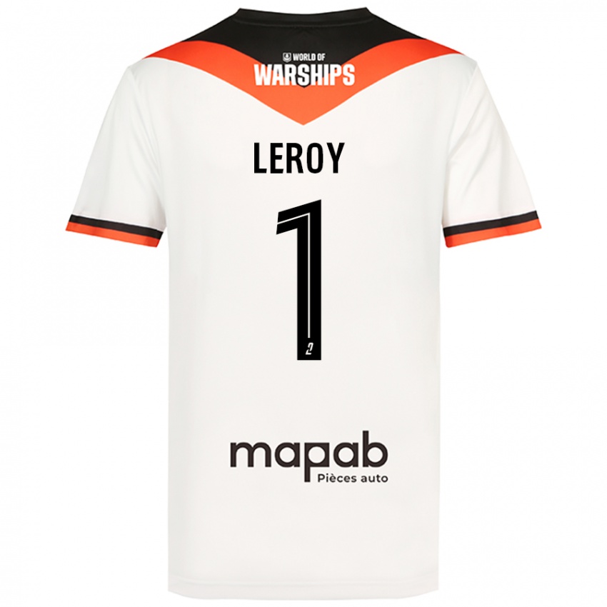 Hombre Camiseta Benjamin Leroy #1 Blanco 2ª Equipación 2024/25 La Camisa México