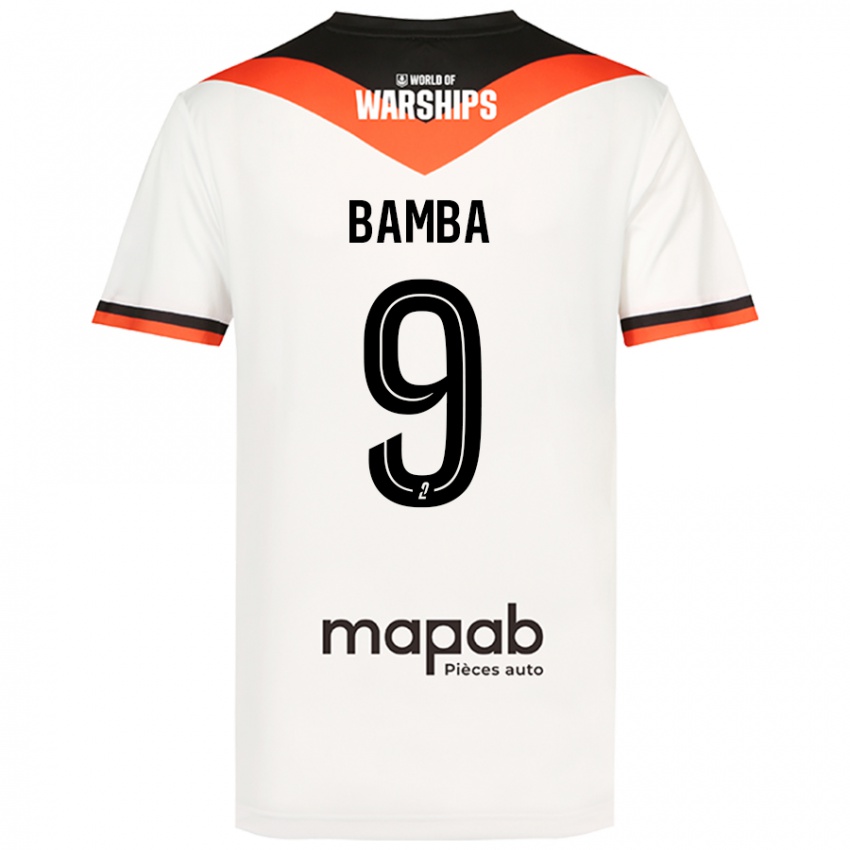 Hombre Camiseta Mohamed Bamba #9 Blanco 2ª Equipación 2024/25 La Camisa México