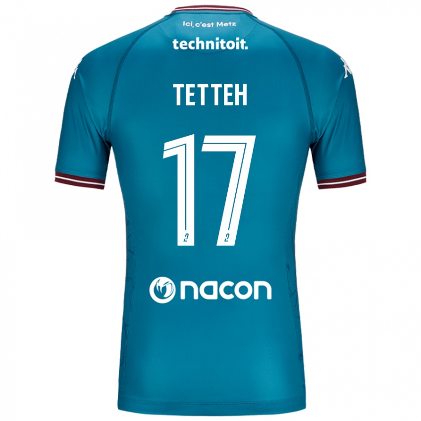 Hombre Camiseta Benjamin Tetteh #17 Azul Petróleo 2ª Equipación 2024/25 La Camisa México