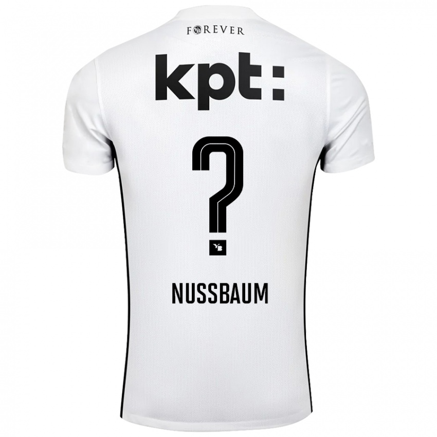 Hombre Camiseta Ramon Nussbaum #0 Blanco Negro 2ª Equipación 2024/25 La Camisa México