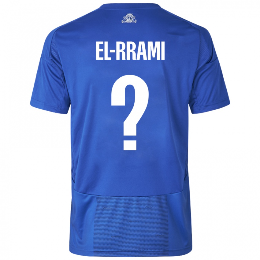 Hombre Camiseta Jamil El-Rrami #0 Blanco Azul 2ª Equipación 2024/25 La Camisa México