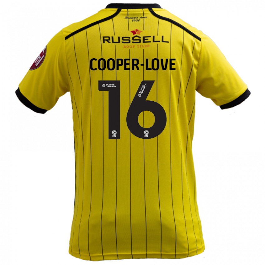 Mujer Camiseta Jack Cooper-Love #16 Amarillo 1ª Equipación 2024/25 La Camisa México