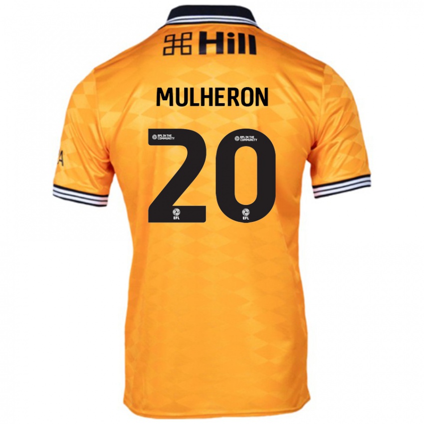 Mujer Camiseta Bronwyn Mulheron #20 Naranja 1ª Equipación 2024/25 La Camisa México