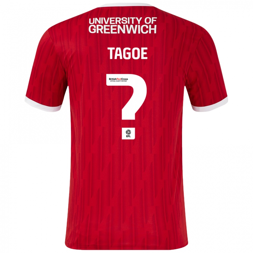 Mujer Camiseta Bradley Tagoe #0 Rojo Blanco 1ª Equipación 2024/25 La Camisa México