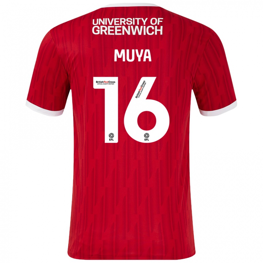 Mujer Camiseta Karin Muya #16 Rojo Blanco 1ª Equipación 2024/25 La Camisa México