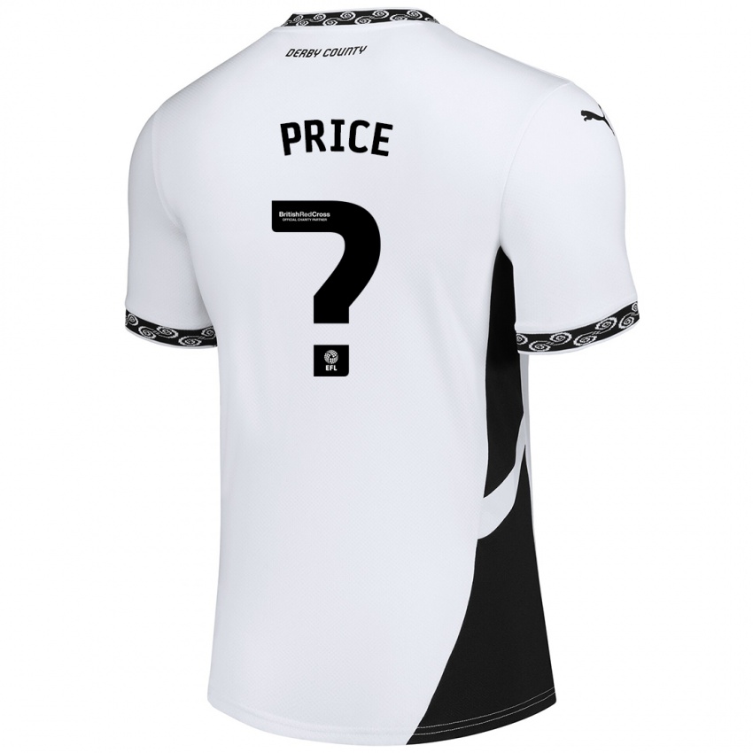 Mujer Camiseta Harley Price #0 Blanco Negro 1ª Equipación 2024/25 La Camisa México