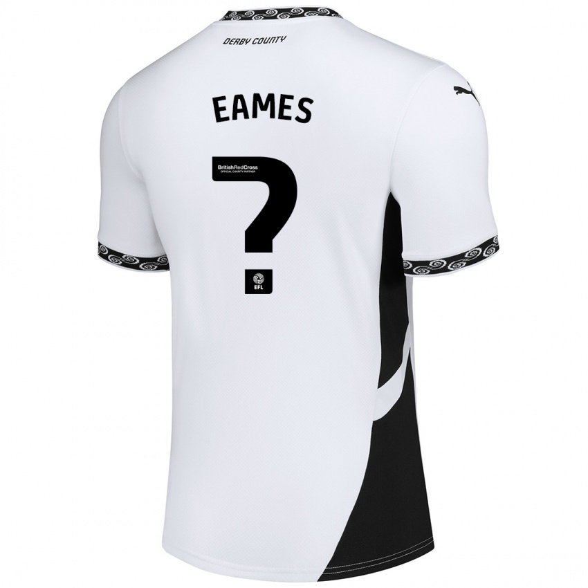 Mujer Camiseta Owen Eames #0 Blanco Negro 1ª Equipación 2024/25 La Camisa México