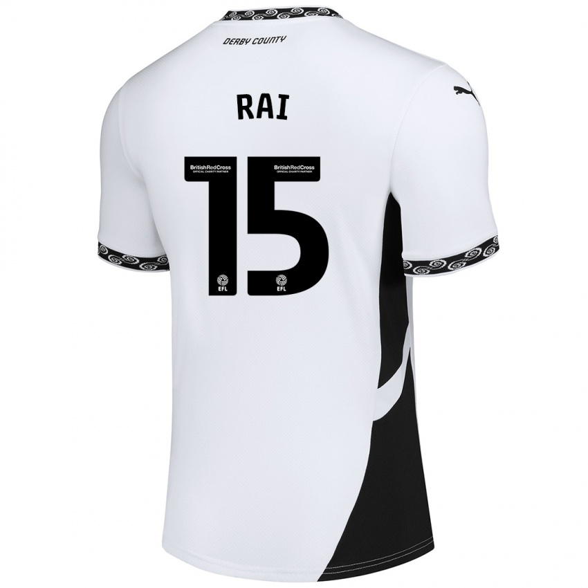 Mujer Camiseta Kira Rai #15 Blanco Negro 1ª Equipación 2024/25 La Camisa México