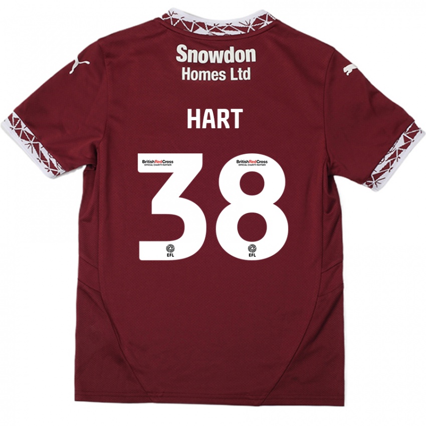 Mujer Camiseta Jamari Hart #38 Borgoña 1ª Equipación 2024/25 La Camisa México