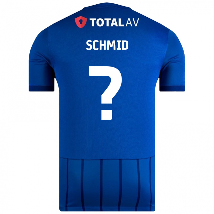 Mujer Camiseta Nicolas Schmid #0 Azul 1ª Equipación 2024/25 La Camisa México