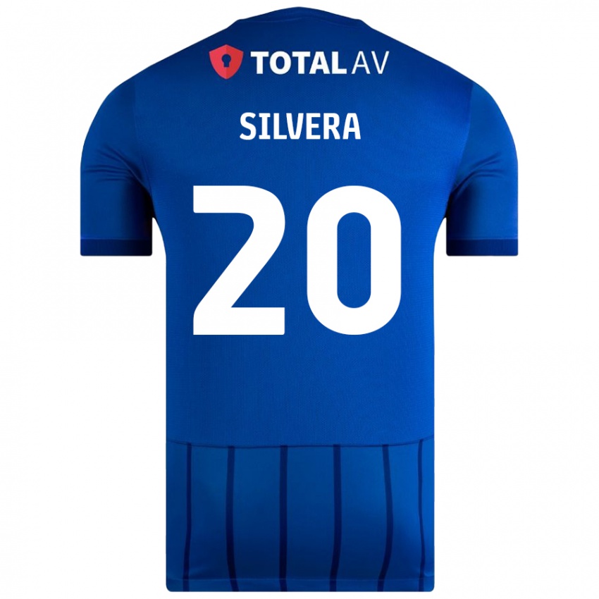 Mujer Camiseta Sam Silvera #20 Azul 1ª Equipación 2024/25 La Camisa México