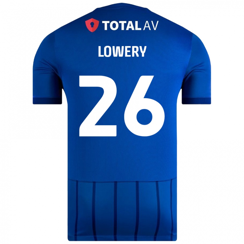 Mujer Camiseta Tom Lowery #26 Azul 1ª Equipación 2024/25 La Camisa México