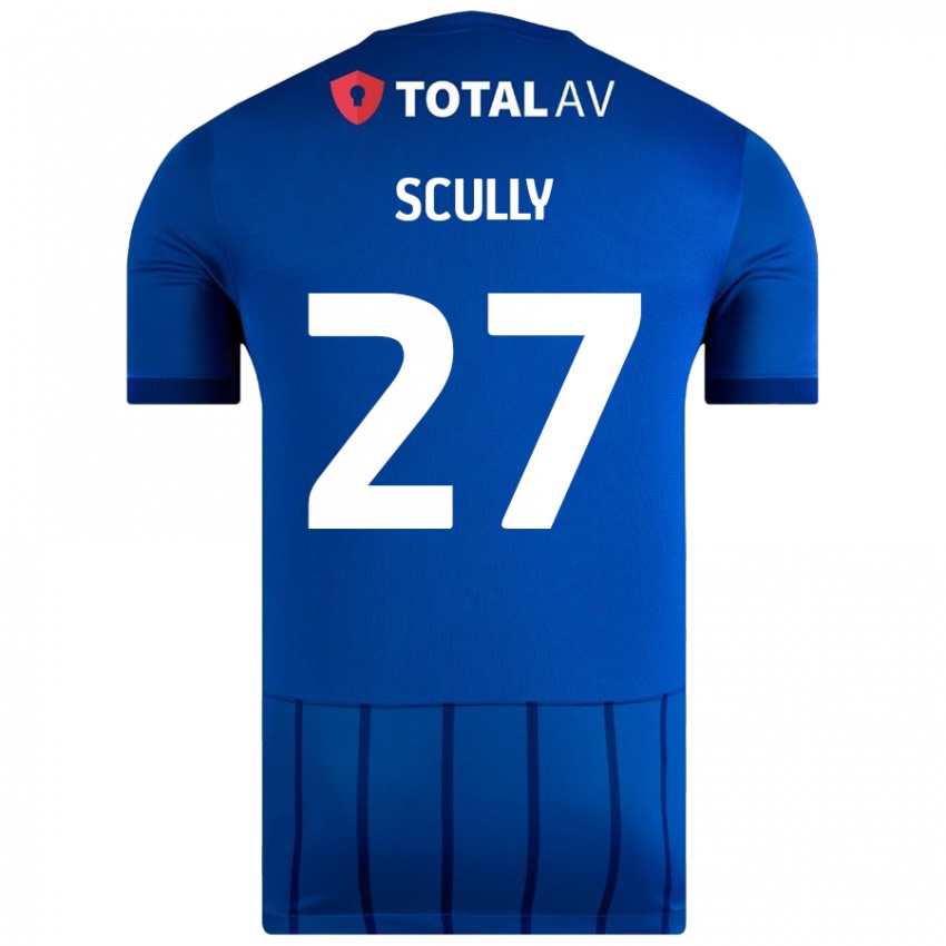 Mujer Camiseta Anthony Scully #27 Azul 1ª Equipación 2024/25 La Camisa México