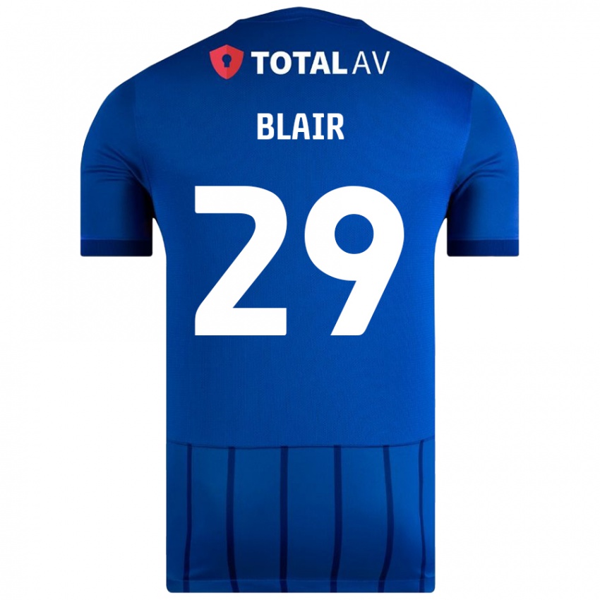 Mujer Camiseta Harvey Blair #29 Azul 1ª Equipación 2024/25 La Camisa México