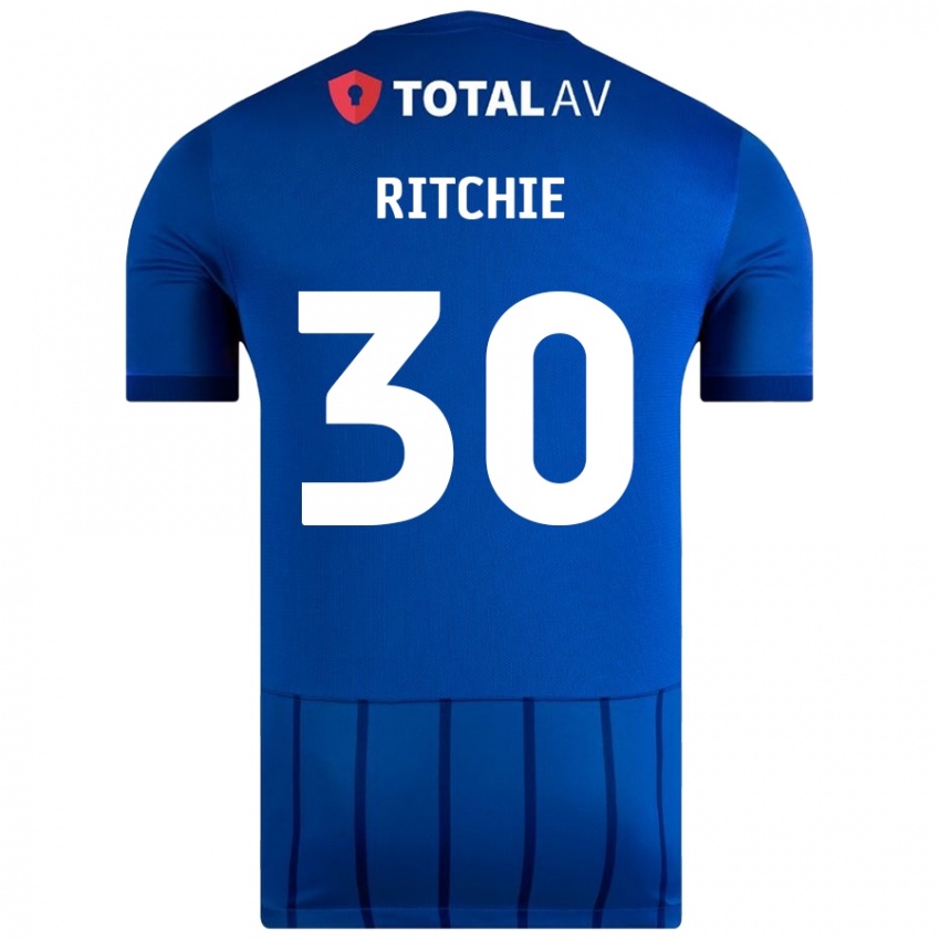 Mujer Camiseta Matt Ritchie #30 Azul 1ª Equipación 2024/25 La Camisa México