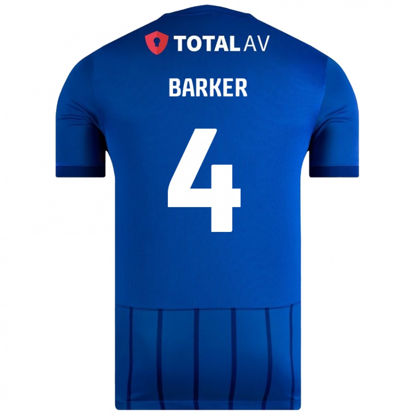 Mujer Camiseta Sophie Barker #4 Azul 1ª Equipación 2024/25 La Camisa México