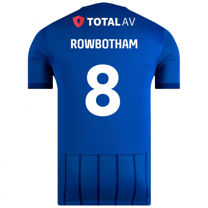 Mujer Camiseta Ava Rowbotham #8 Azul 1ª Equipación 2024/25 La Camisa México